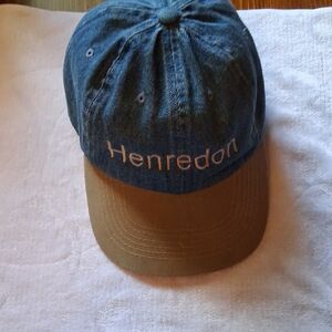 Henredon Blue and Tan Cap